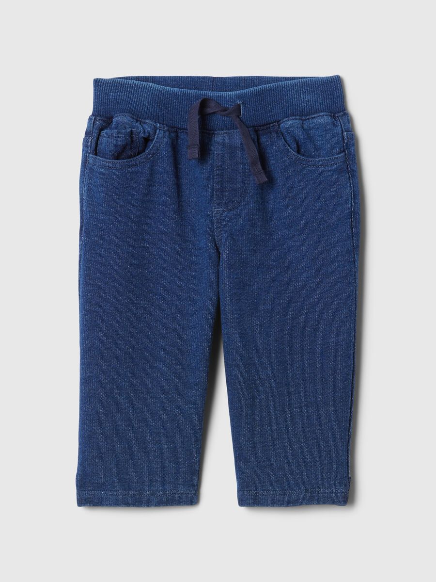 Bermuda shorts in French terry with drawstring_0