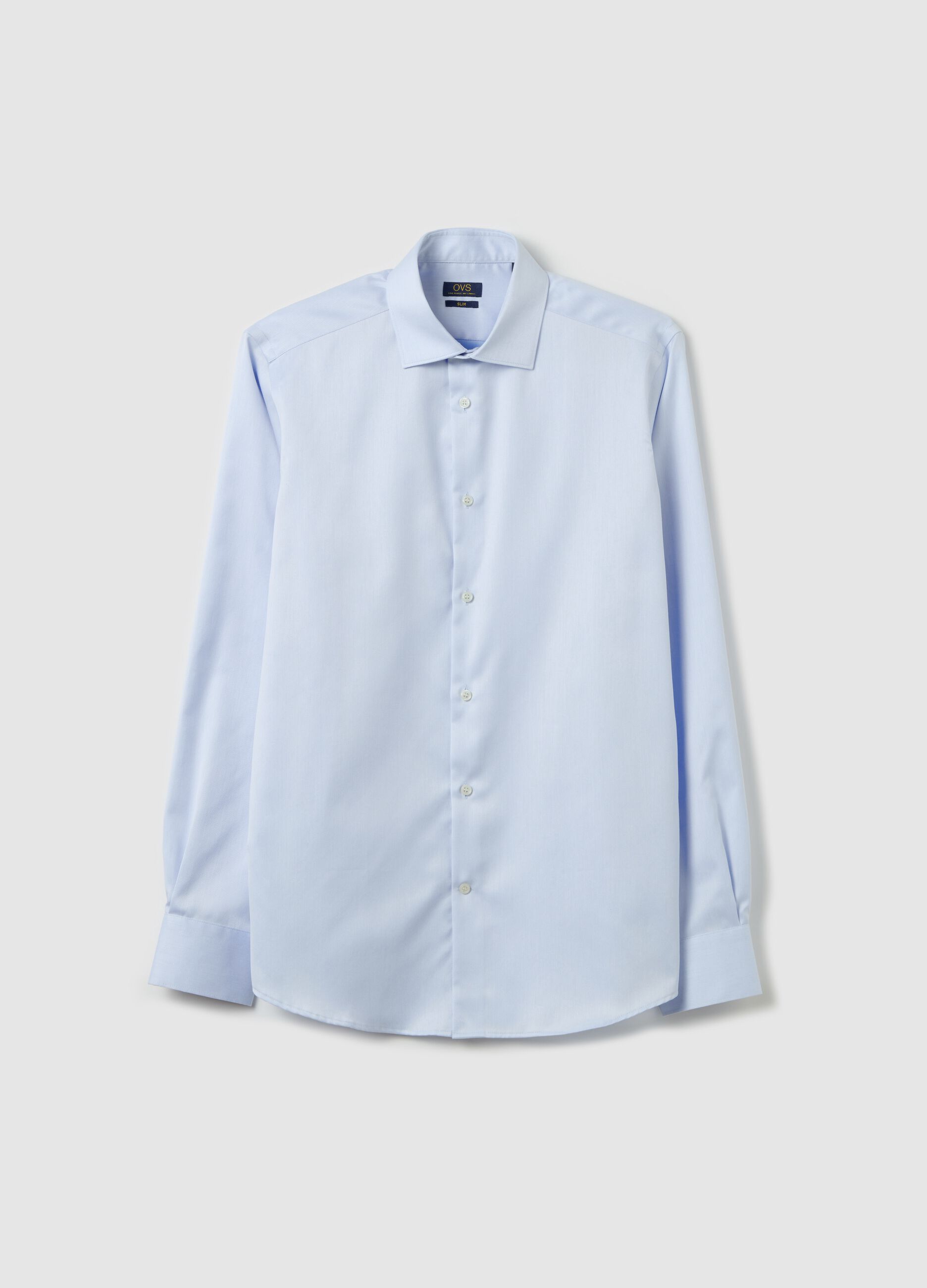 Slim-fit easy-iron shirt