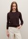Brown crew neck sweater in pure cashmere, regular fit_2