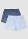 2-pack men&rsquo;s white and light blue boxer shorts in pure organic cotton_0