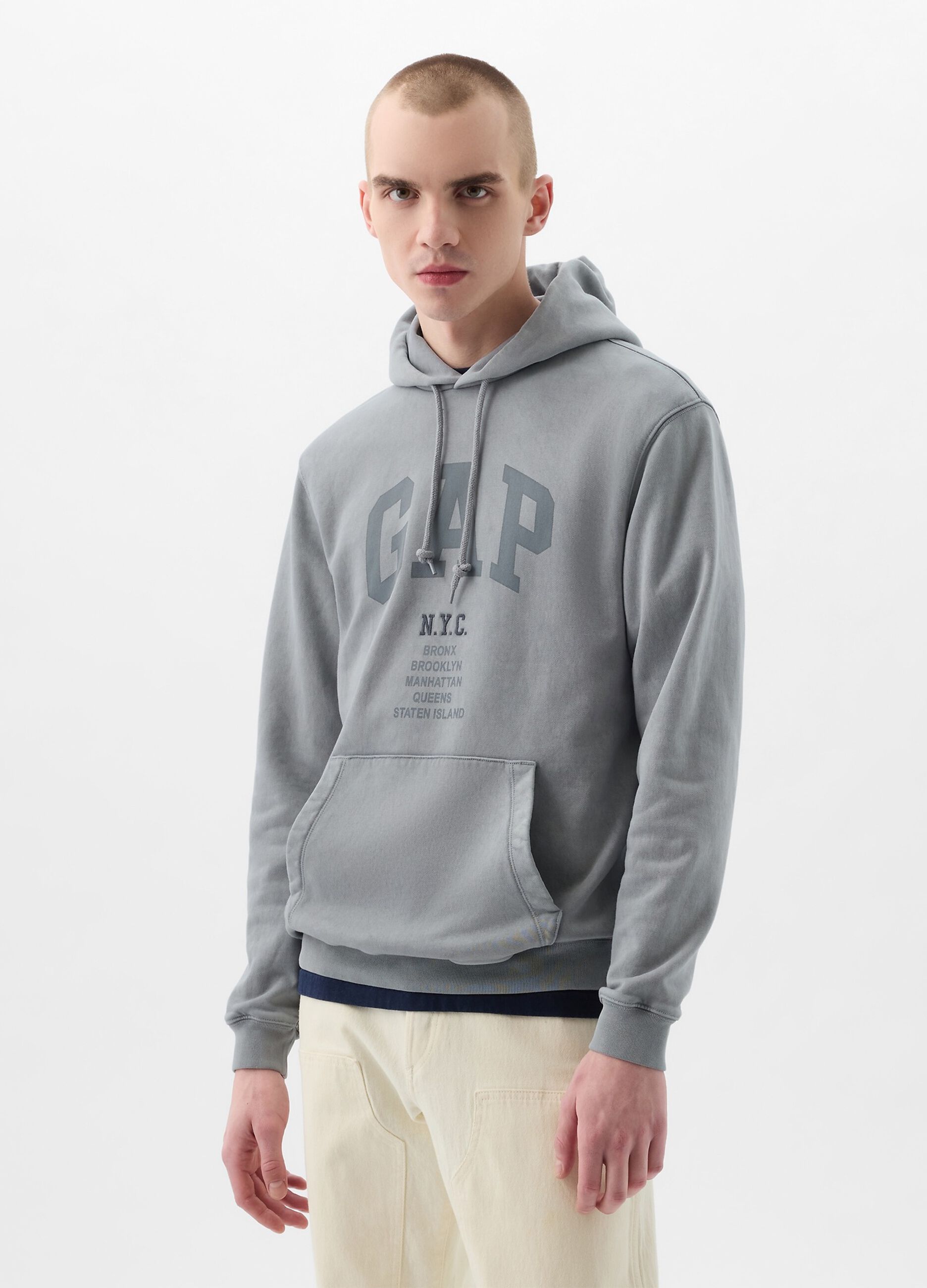 Hoodie with printed logo