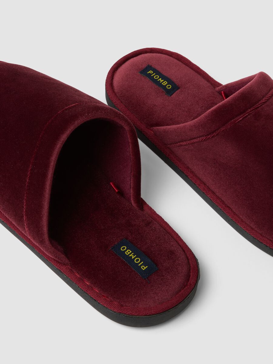Pantofole rosse da casa con interno foderato_2