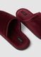 Red lined slippers for home wear_2