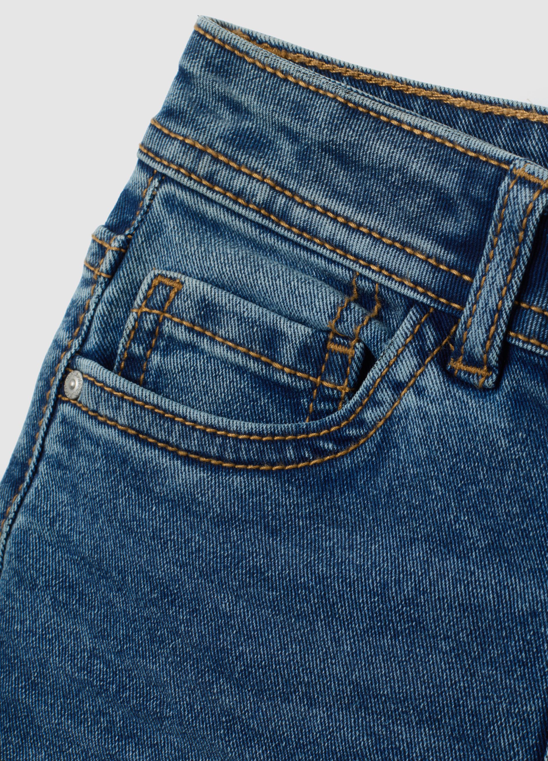 Children's regular fit blue denim jeans