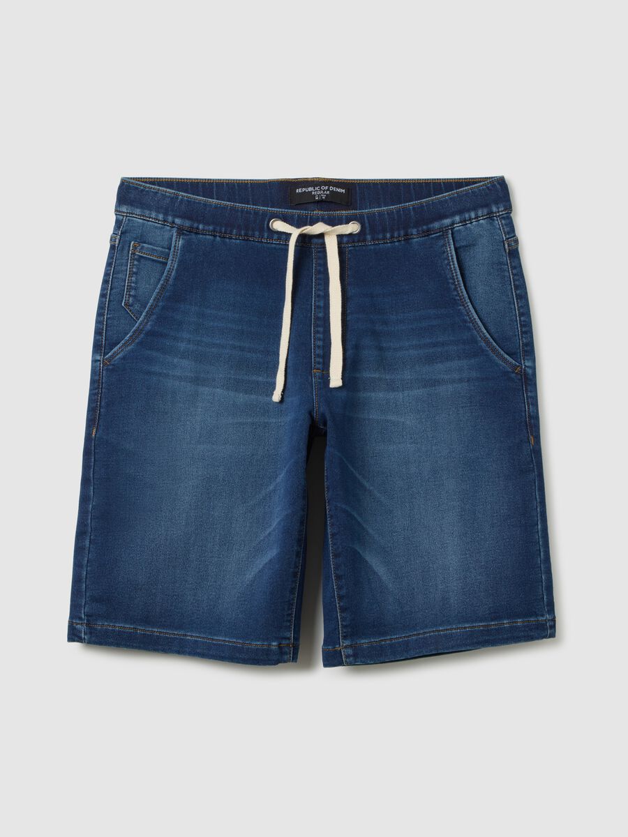 Men's Regular Fit Denim Shorts_4