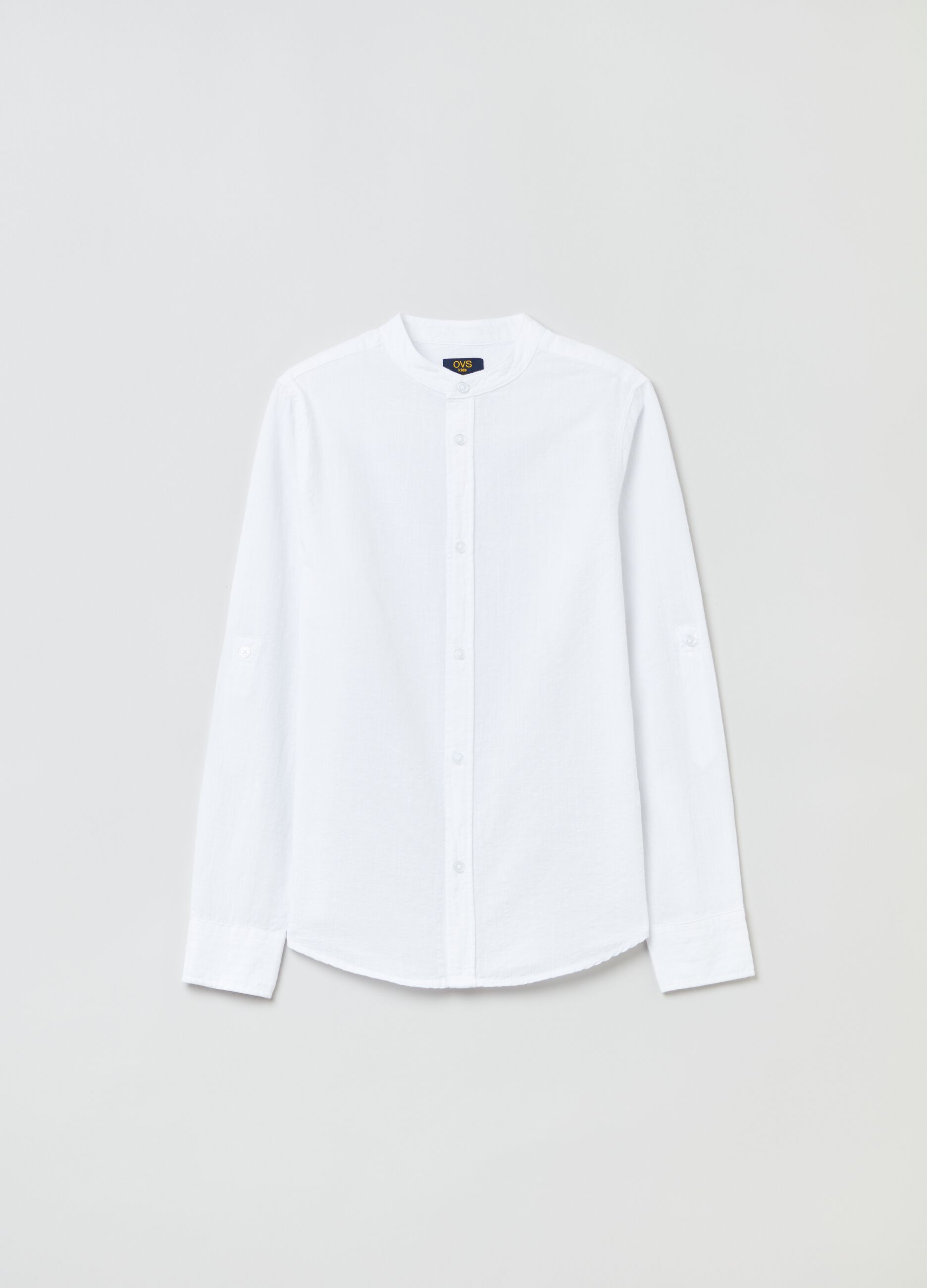 Seersucker cotton shirt