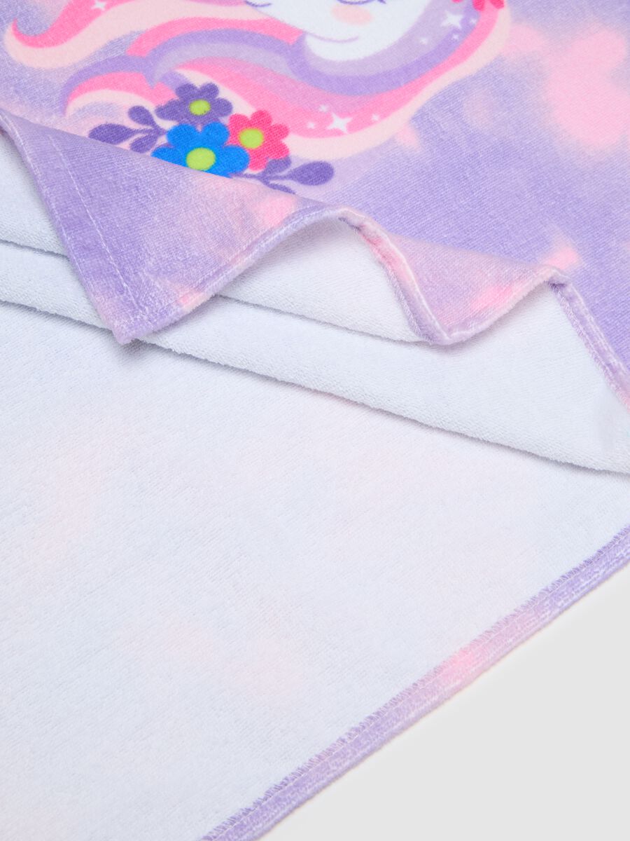 Cotton Poncho with Unicorn - OVS Kids_2