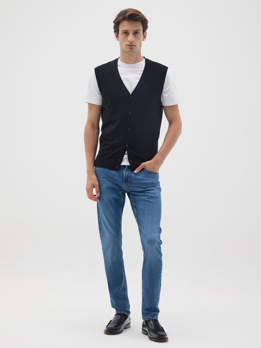 Skinny Fit Stretch Denim Jeans_0