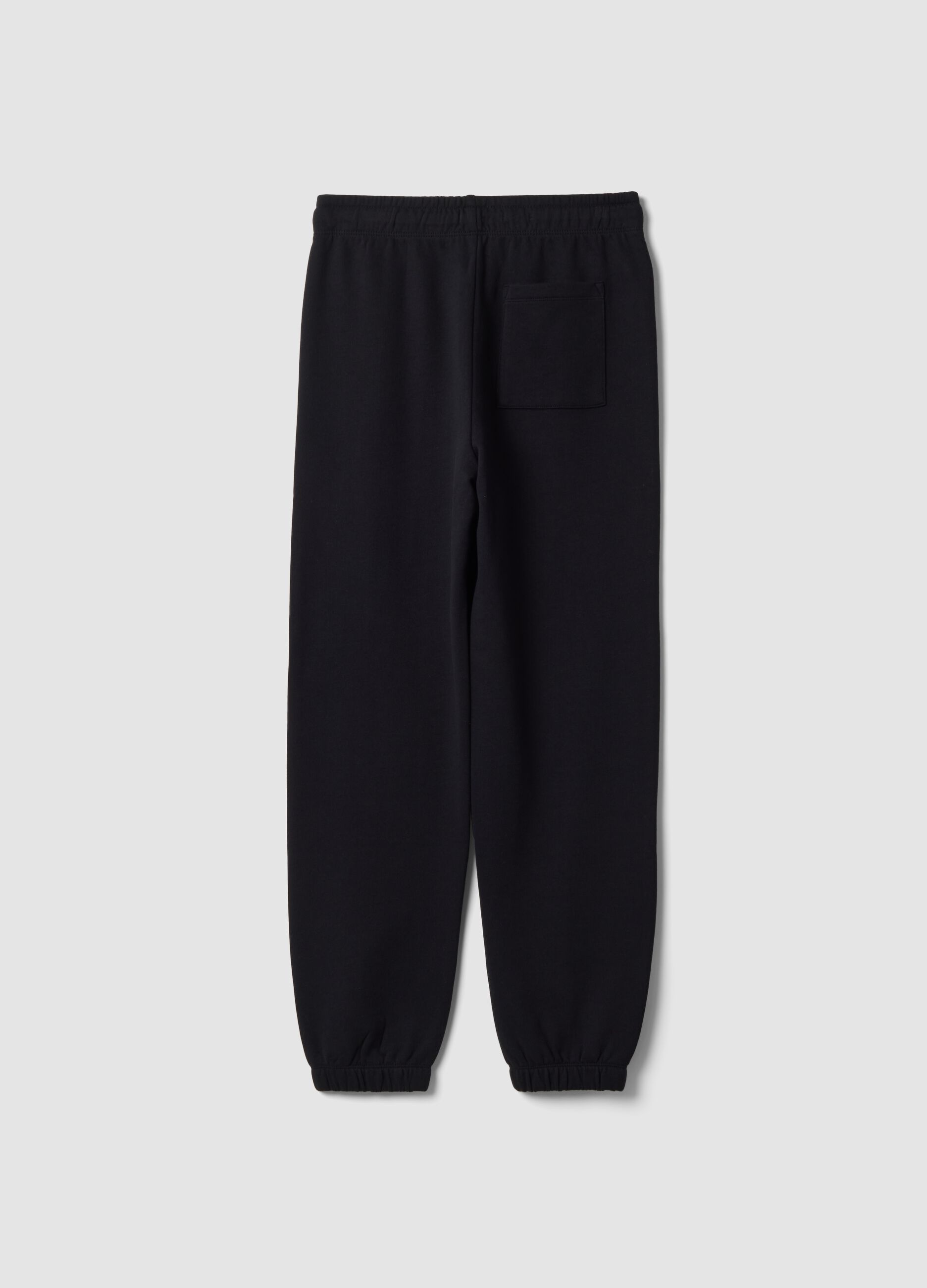 Pantaloni jogger blu in puro cotone organico