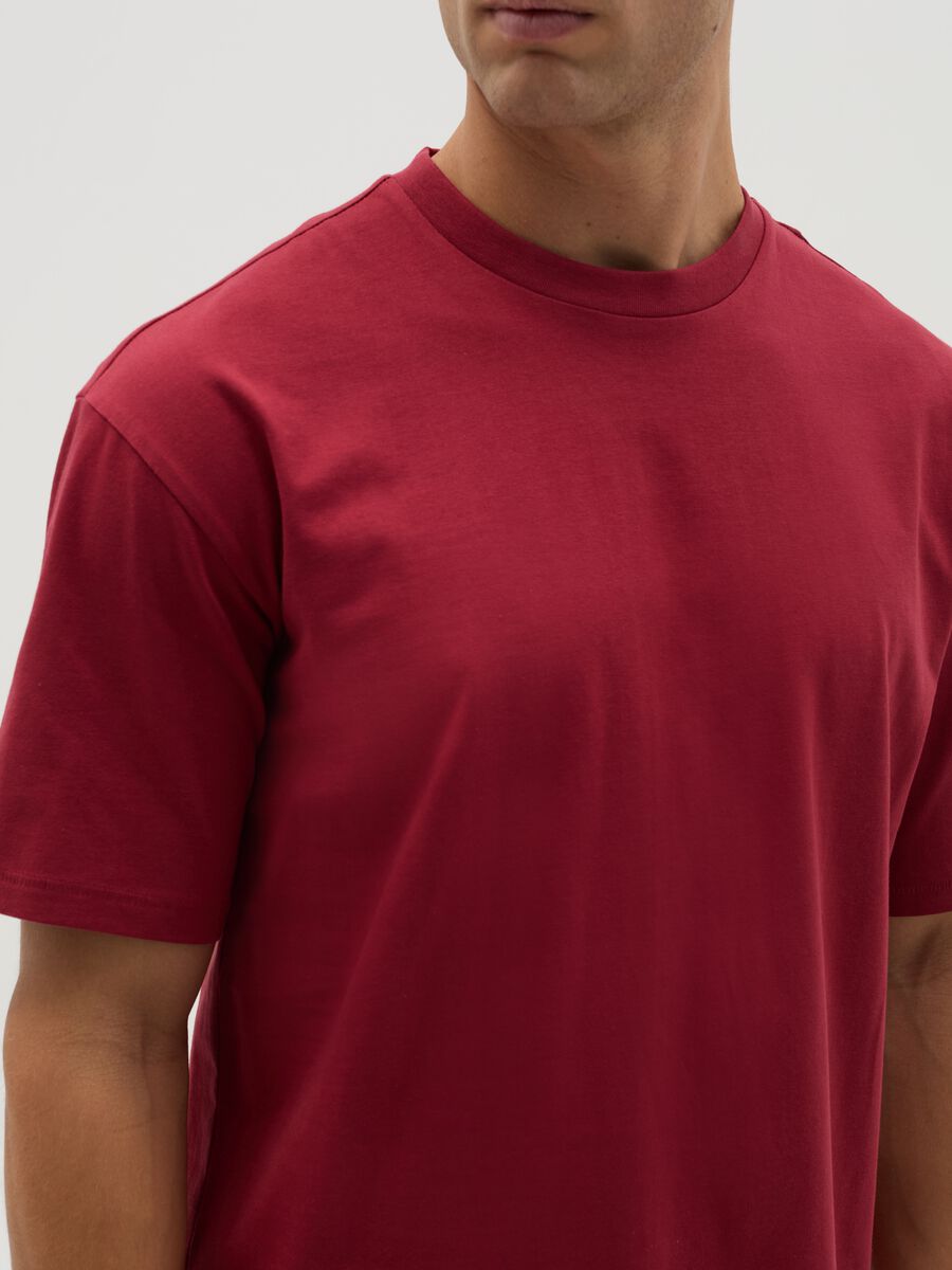 Solid colour T-shirt in organic cotton_3