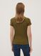 Green stretch cotton V-neck polo shirt with open neckline, regular fit_3