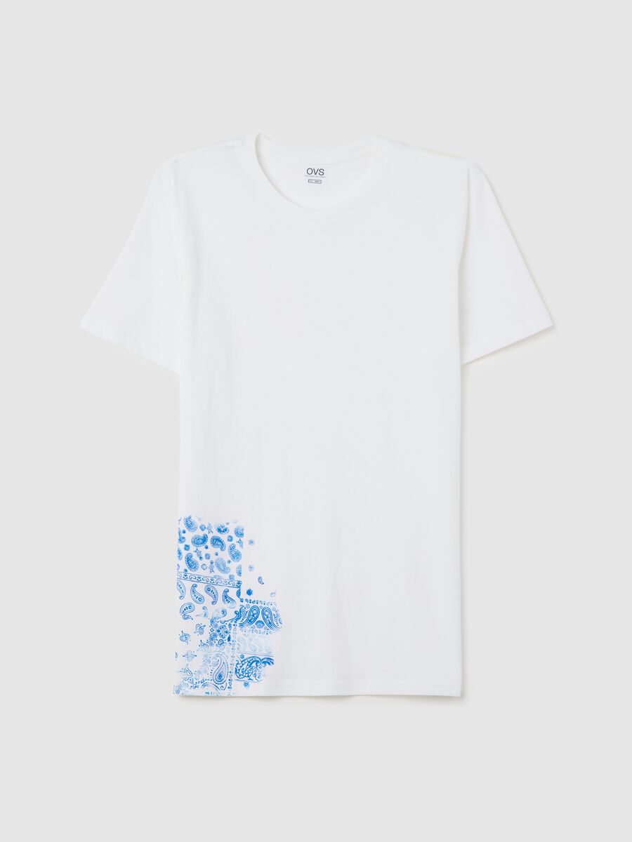 Cotton T-shirt with round neck_4