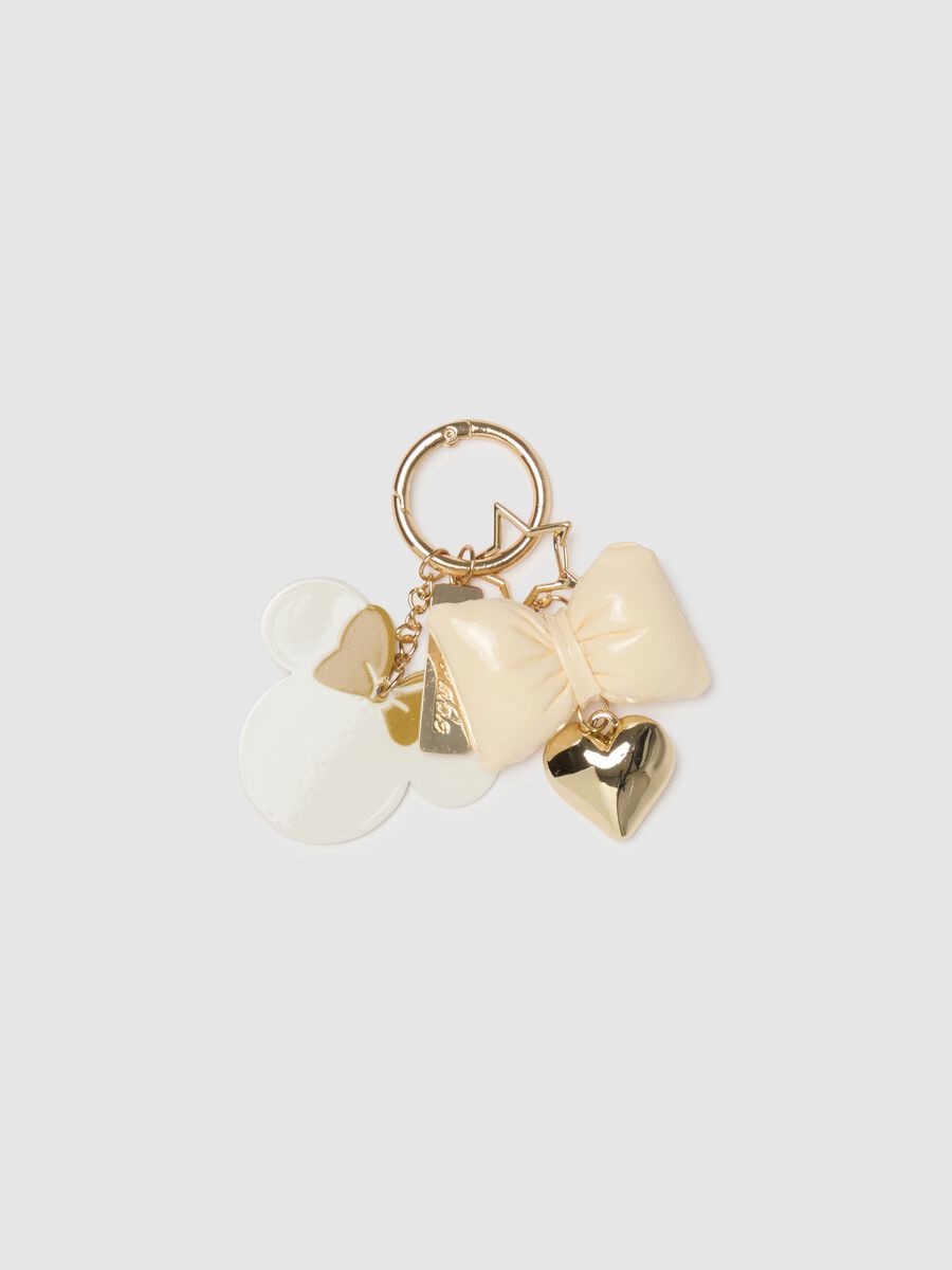 Multicolour Keyring with Heart and Disney Charm_0