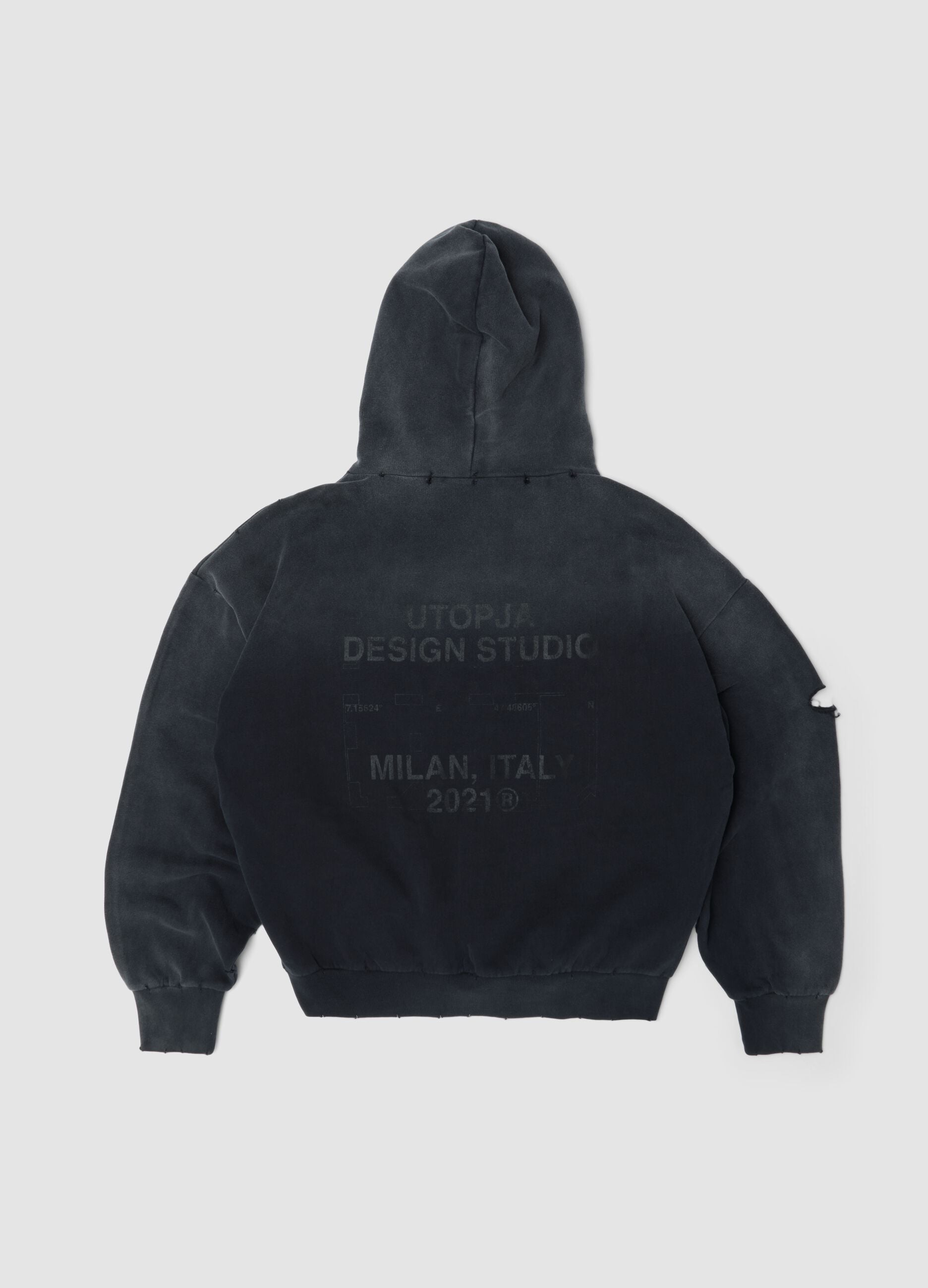 Sunfaded Black Hoodie