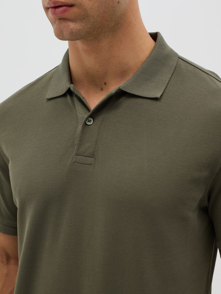 100% cotton piqué polo shirt_3