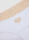 Pack of five multicoloured girls&rsquo; organic cotton jersey briefs_3