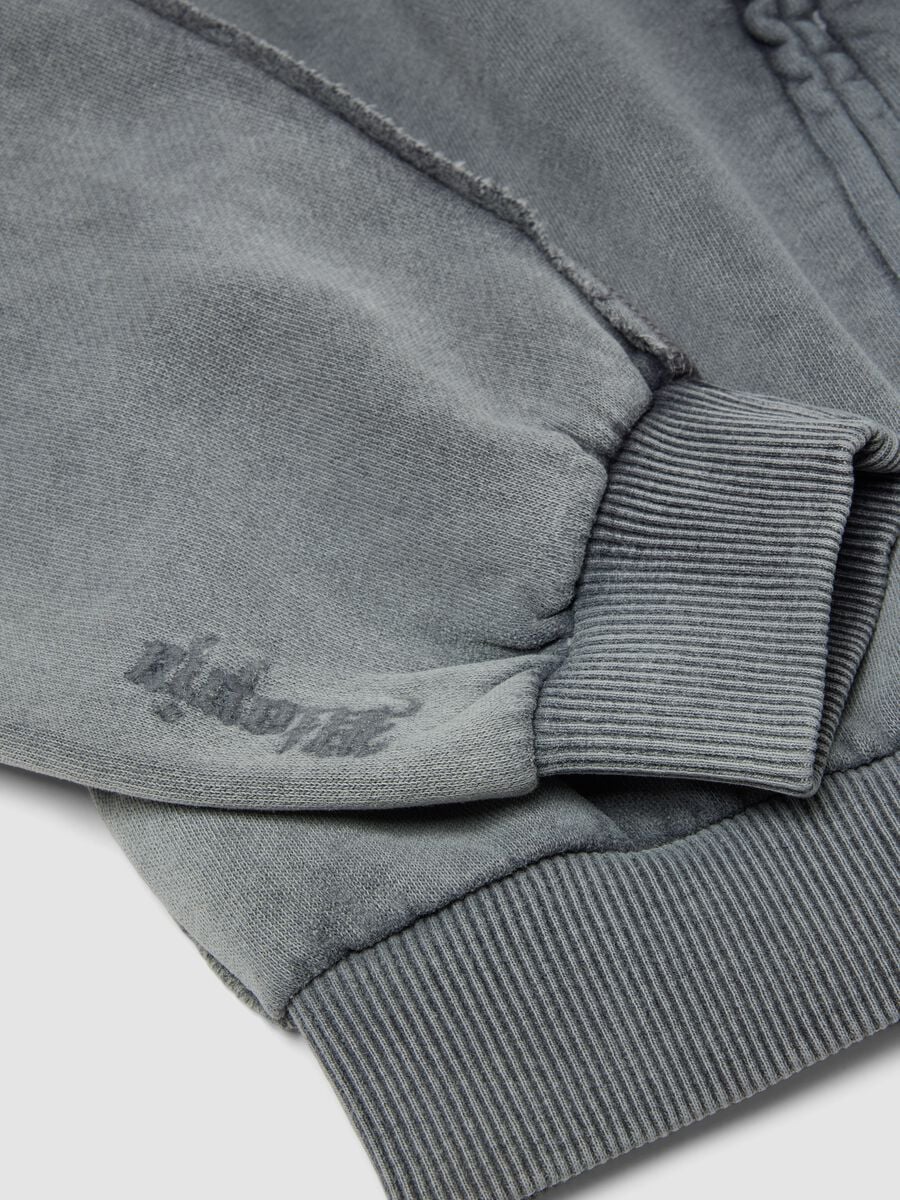 Sunfaded Full-Zip Hoodie Vintage Grey_2