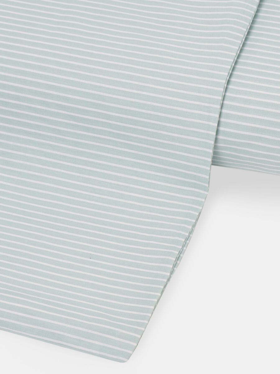 Striped single-bed duvet cover in cotton_1