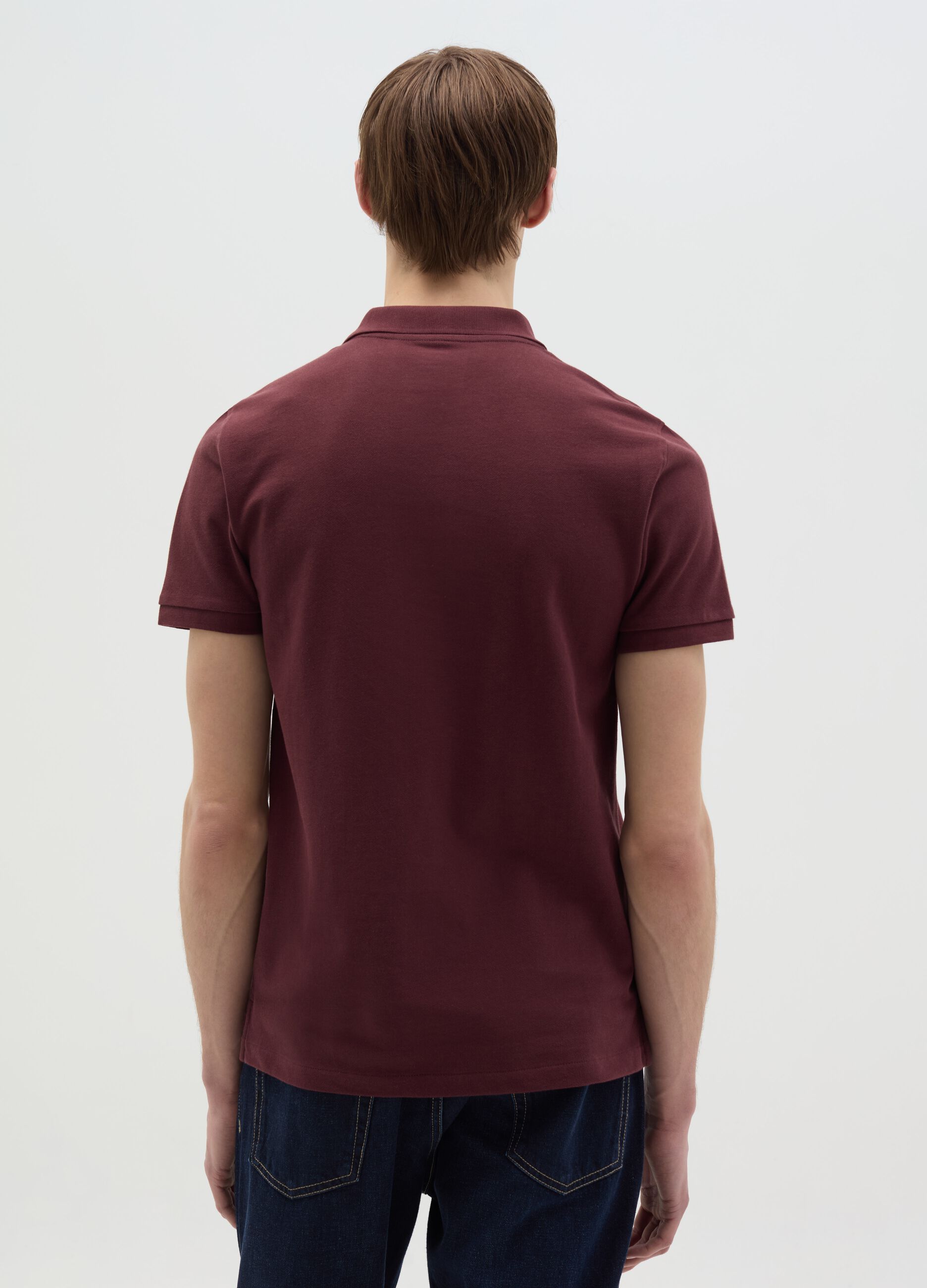 Polo shirt in organic cotton piquet