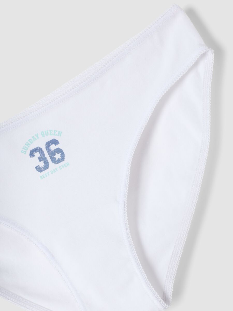 Multipack of five multicolour organic stretch-cotton briefs_2