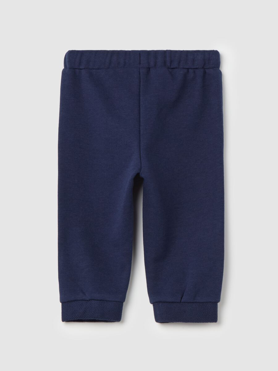 Fleece joggers with drawstring_1