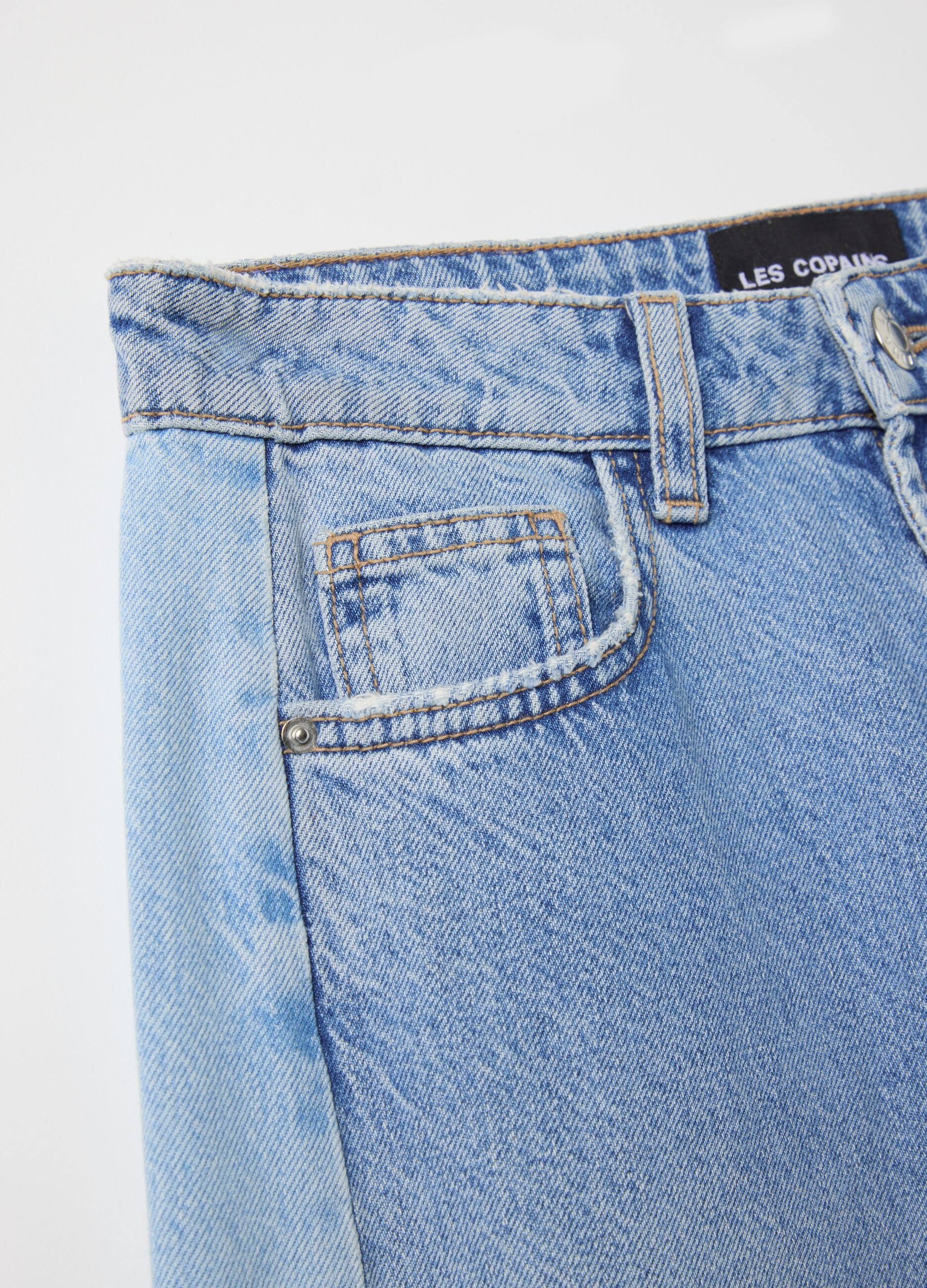 Jeans ampi in cotone