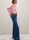 Wide Leg Stretch Blue Denim Jeans_3