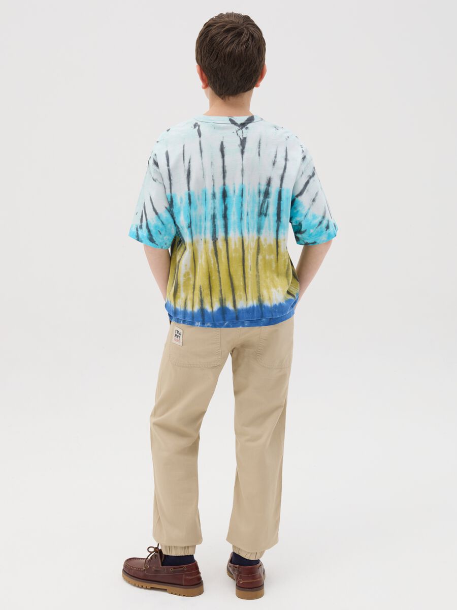 Canvas chino joggers with drawstring_3