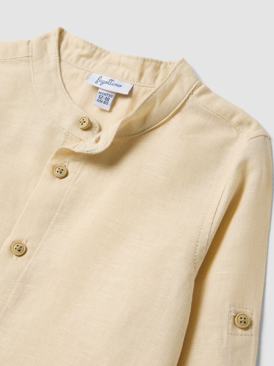 Set in misto lino e cotone multicolor da bimbo_2