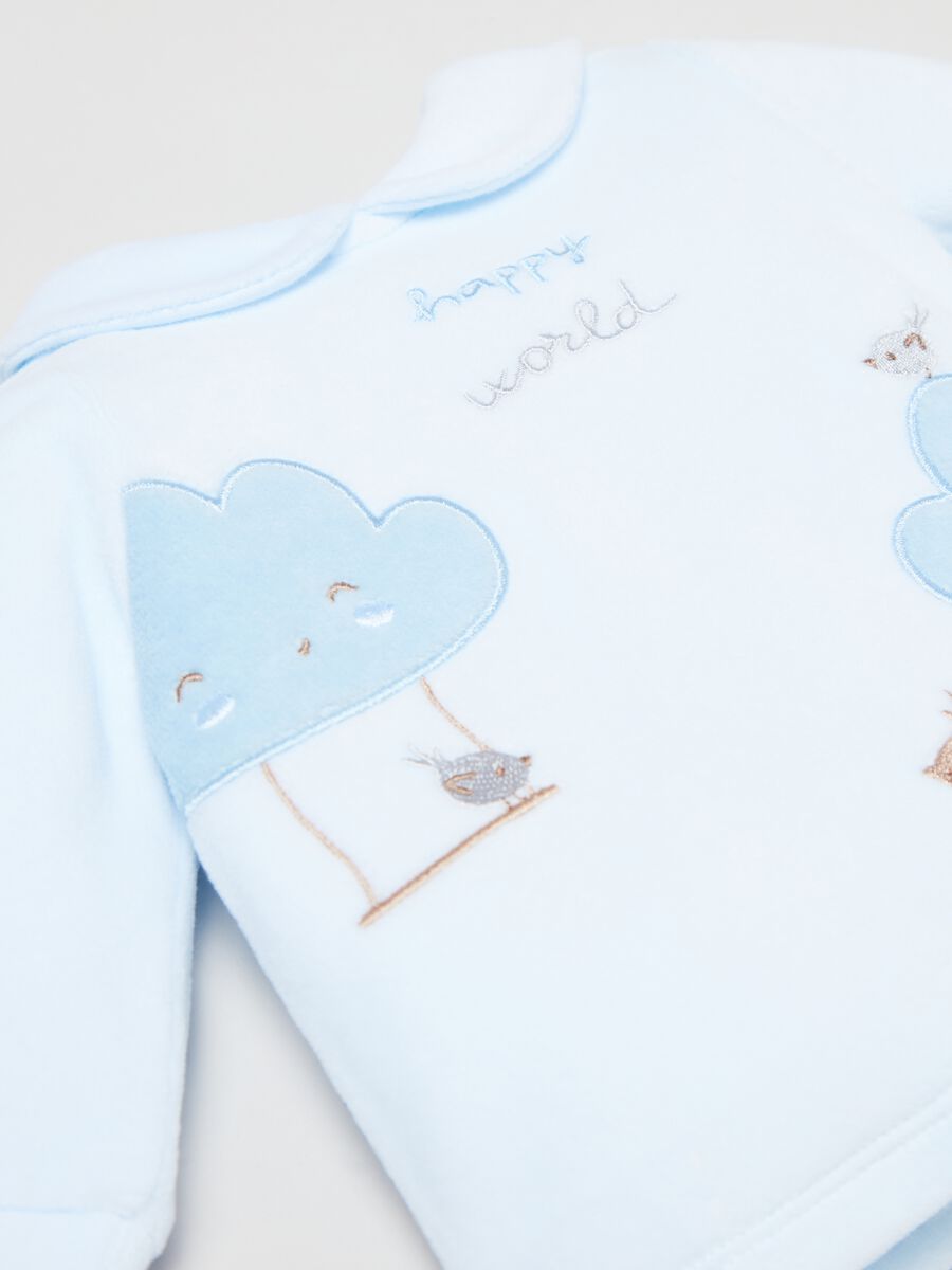 Set t-shirt con ricamo e ghettine_2