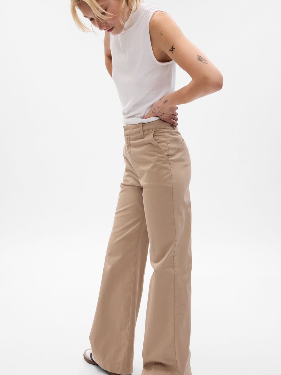 Flare-fit high-rise trousers_2