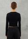 Crop Long-sleeved T-shirt Black_1
