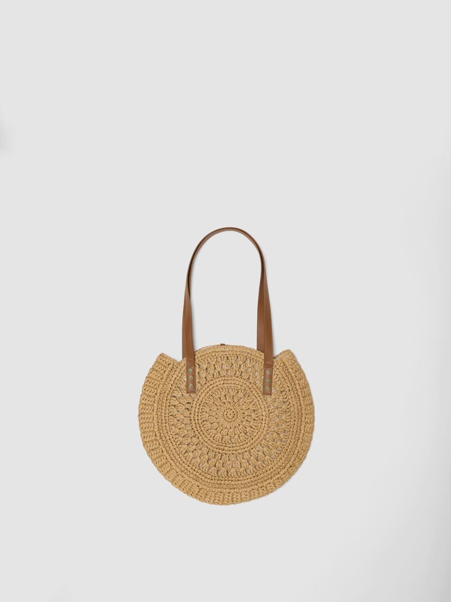 Beige paper-fibre beach bag_0