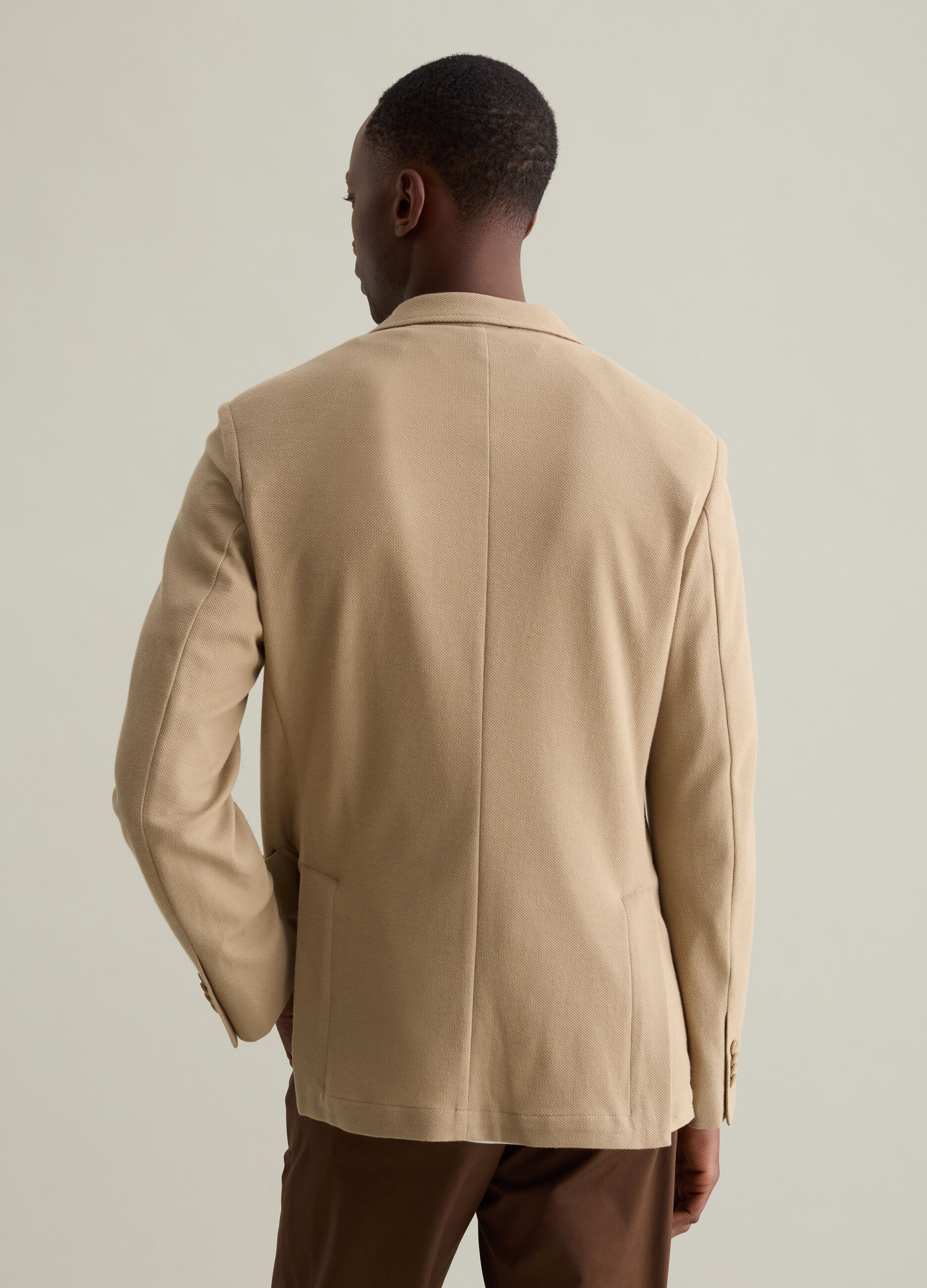 Blazer monopetto regular fit in maglia