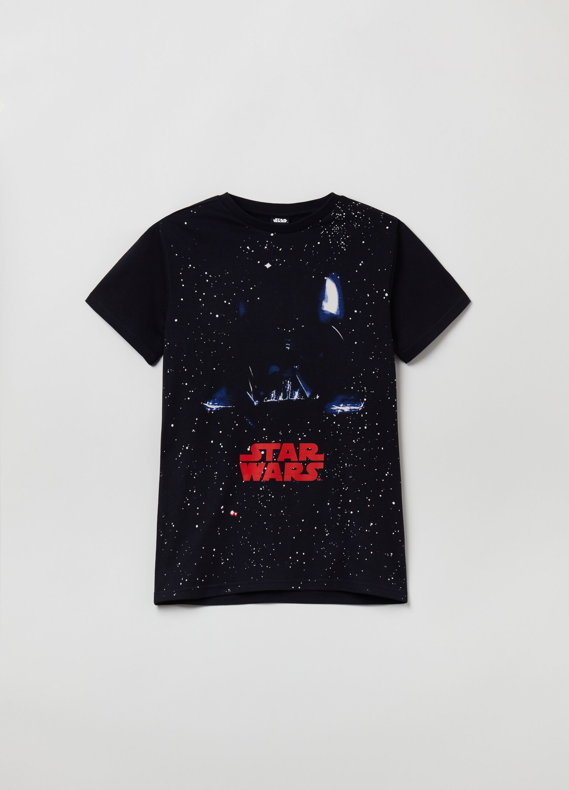 T-shirt in cotone con stampa Star Wars_0