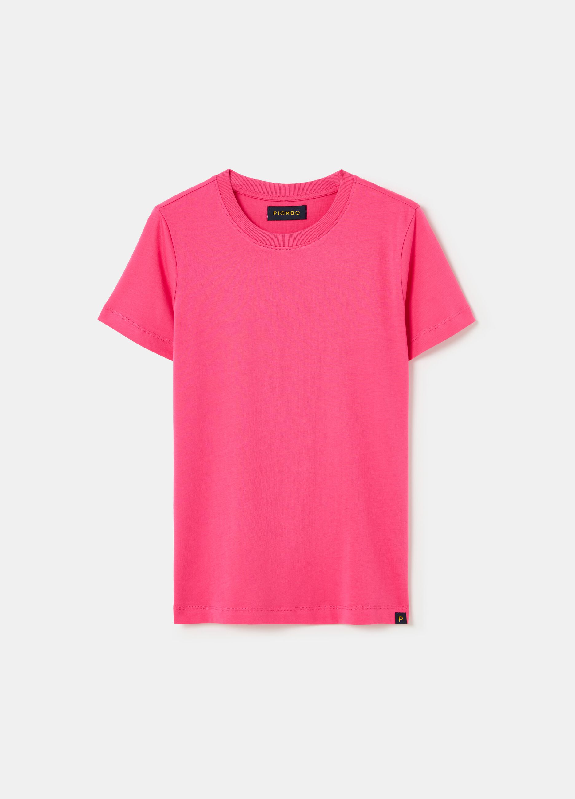 T-shirt girocollo in cotone Supima