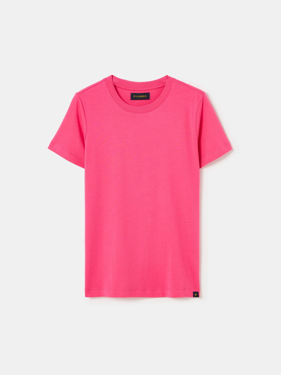 Supima cotton T-shirt with round neck_3