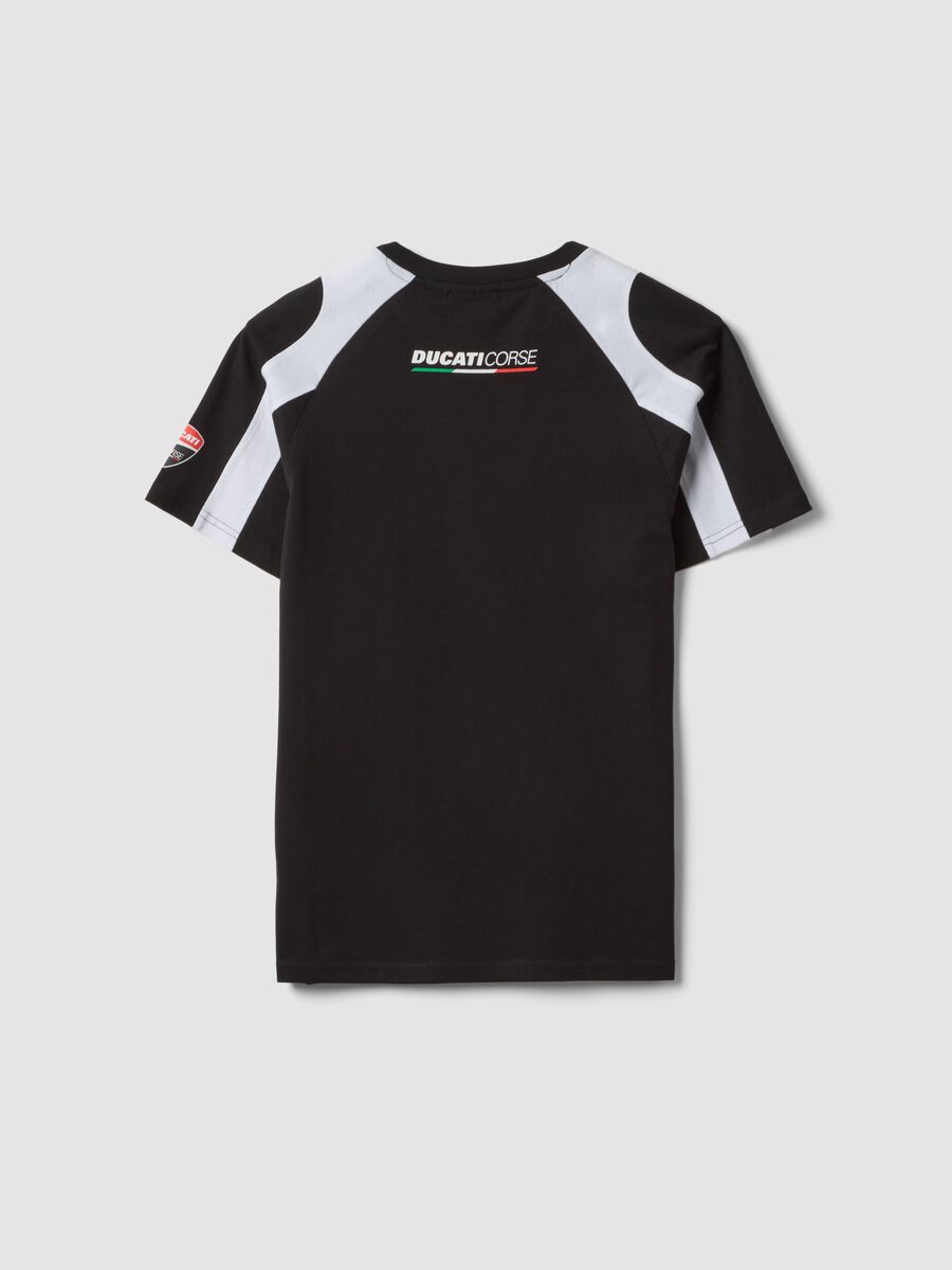Black short-sleeve cotton-blend T-shirt for boys, relaxed fit_4