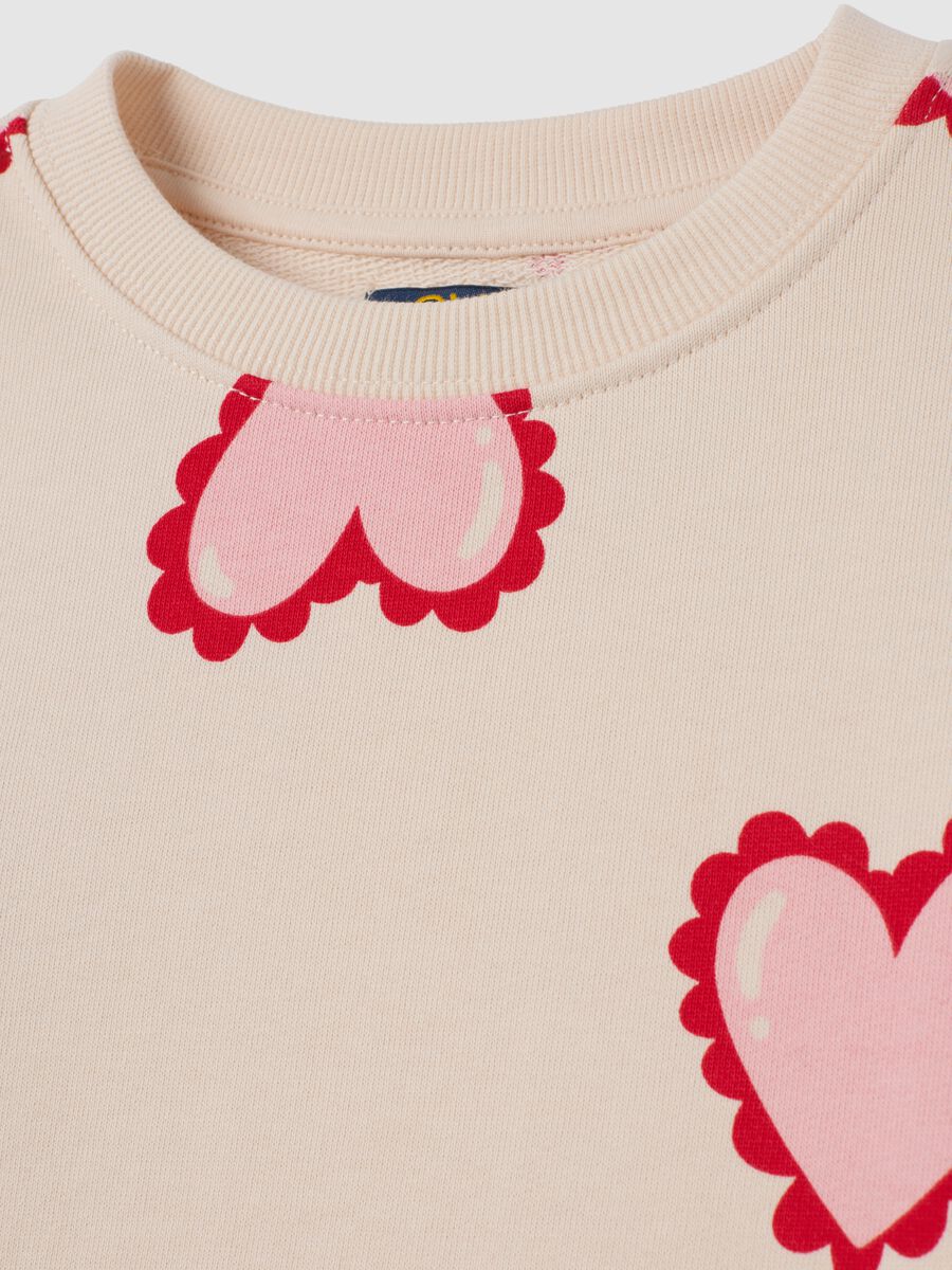 Girls' multicolour pure cotton regular fit sweatshirt_2