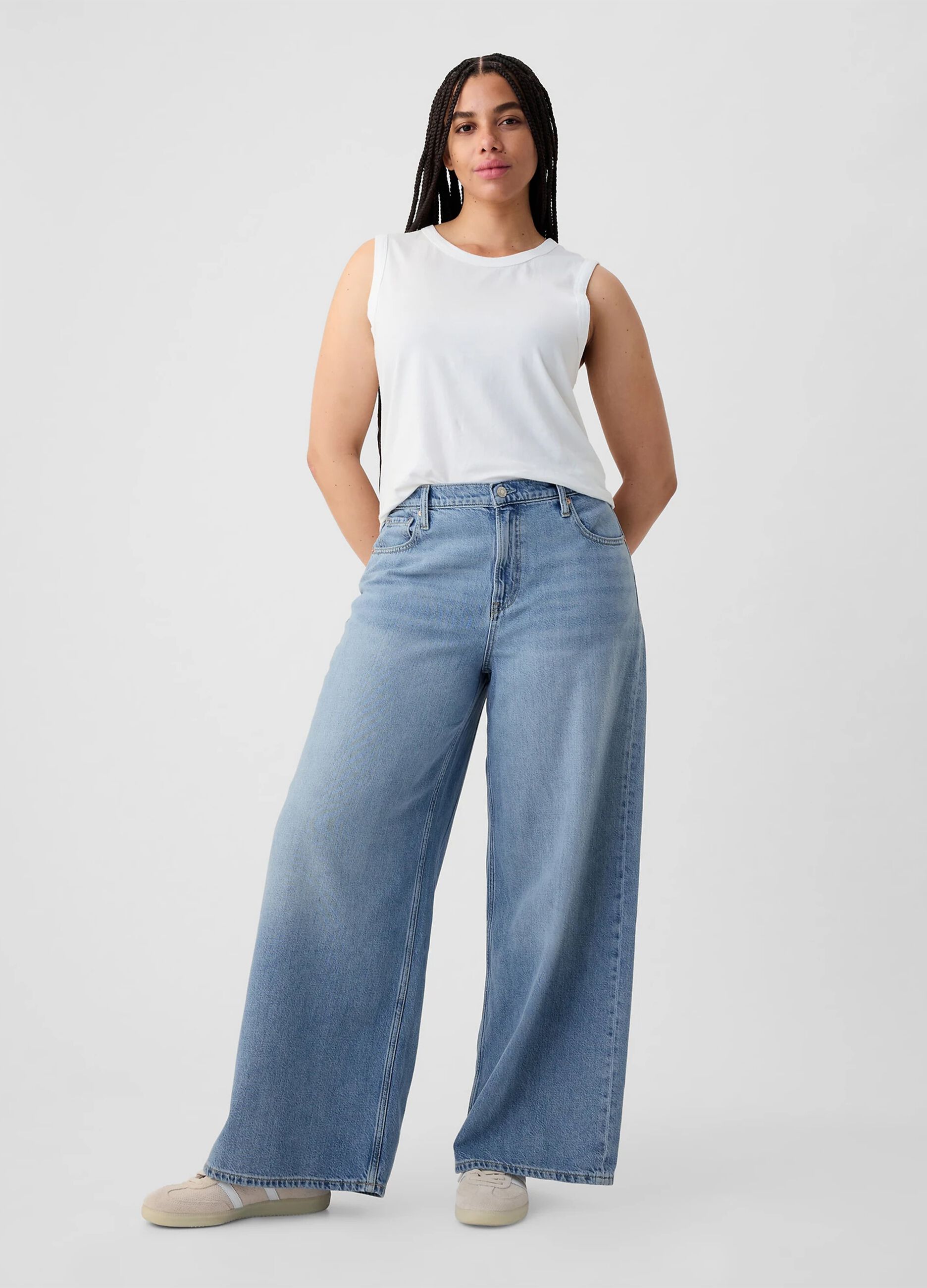 Regular-rise baggy-fit jeans