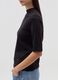T-shirt with mock neck and elbow-length sleeves_3