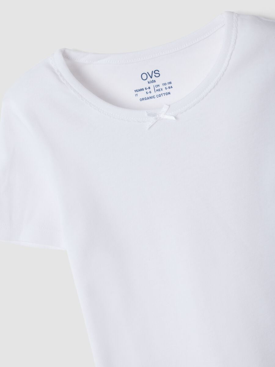 2-pack pink and white crew-neck T-shirts in pure organic cotton_2