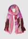 Pink abstract-print scarf_0