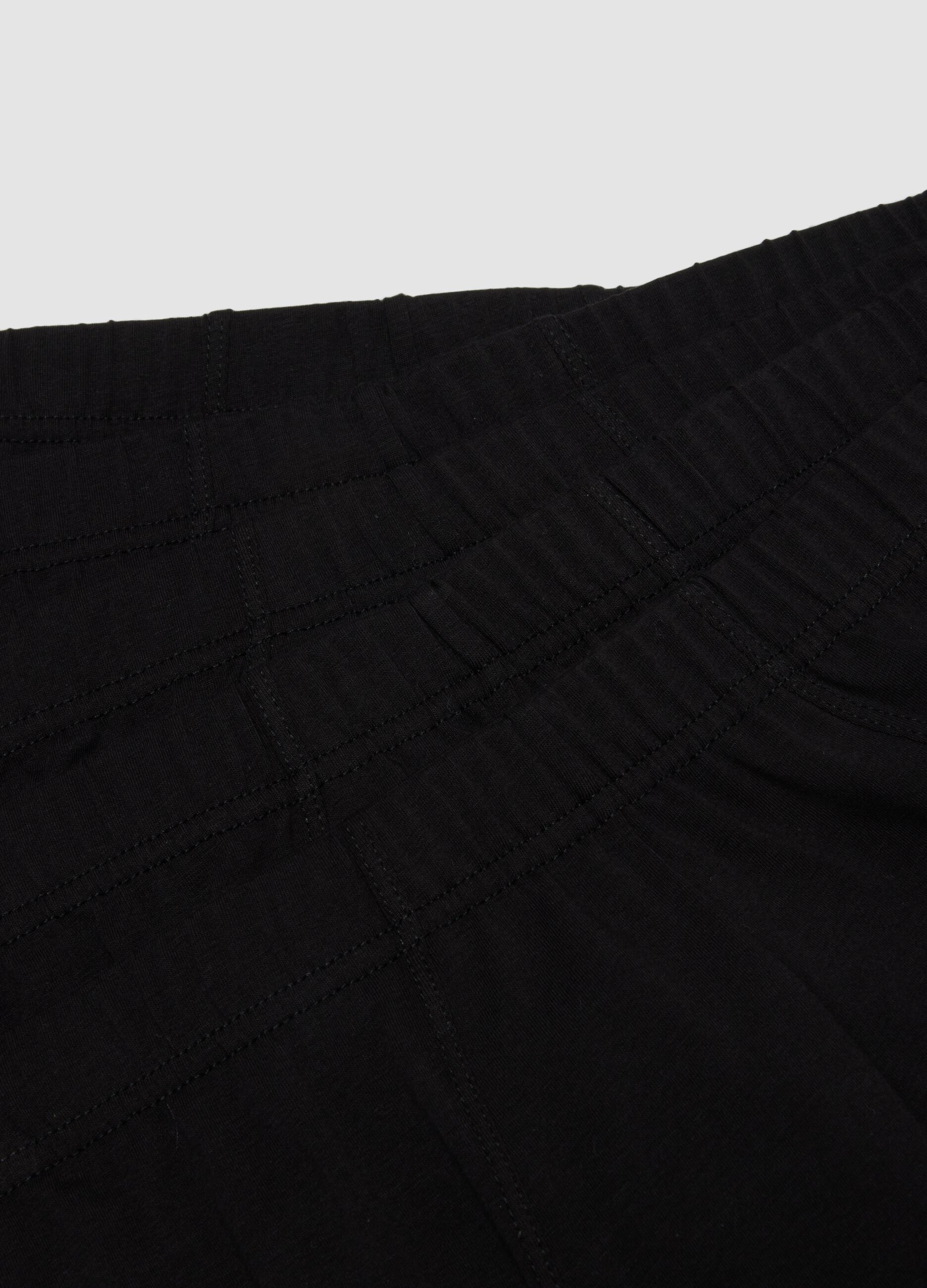 Five-pack of black organic cotton briefs