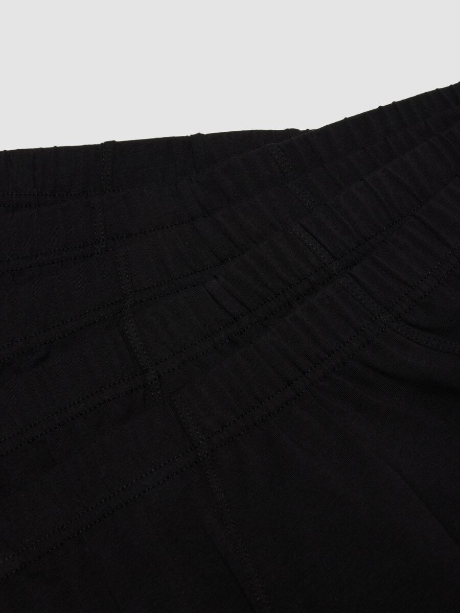 Multipack di cinque slip neri in cotone organico_5