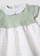 Baby girl's multicolour pure cotton dress with ruffle collar_2