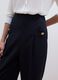 Black stretch viscose trousers with regular tapered fit_3