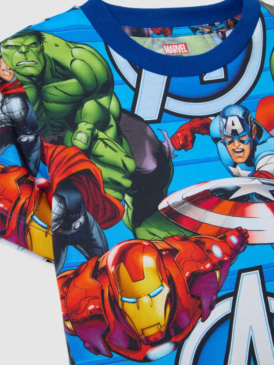 Children's pure cotton multicolour T-shirt with Avengers print_2