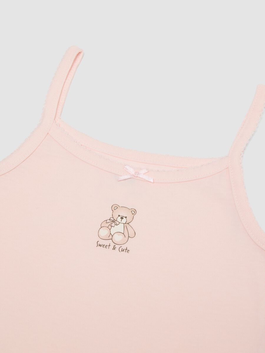 Bipack di canotte rosa e bianco in cotone organico regular fit_2