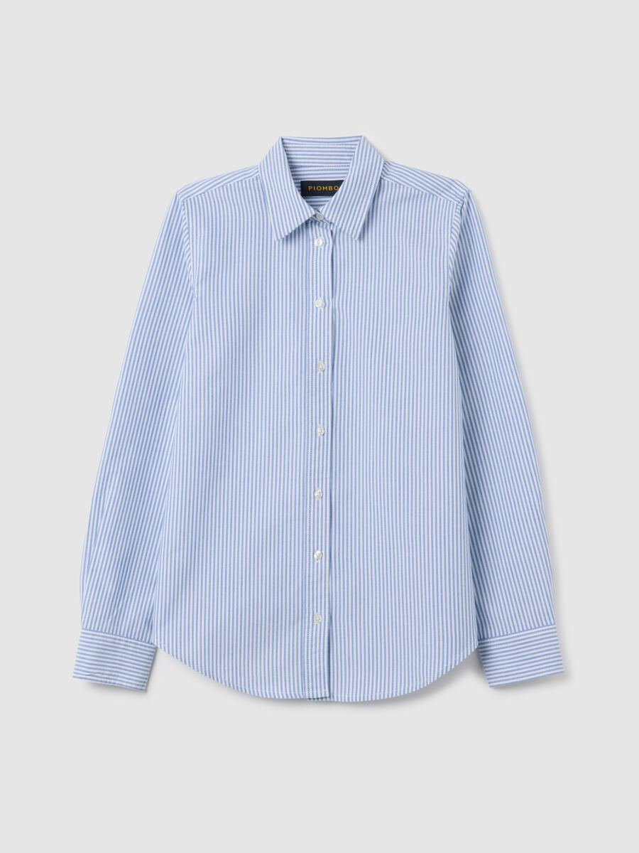 Camicia in puro cotone multicolor regular fit_0